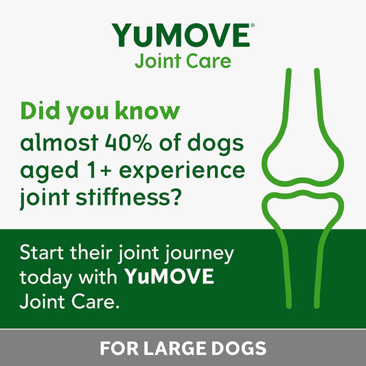 YuMOVE ONE-A-DAY Chews For Large Dogs | Joint Supplement for Stiff Dogs with Glucosamine, Chondroitin, Green Lipped Mussel | 30 Chews - 1 Month supply?YMCL30