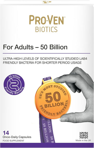 Proven Probiotics Adult Acidophilus And Bifidus 50 Billion Capsules, 14-Count