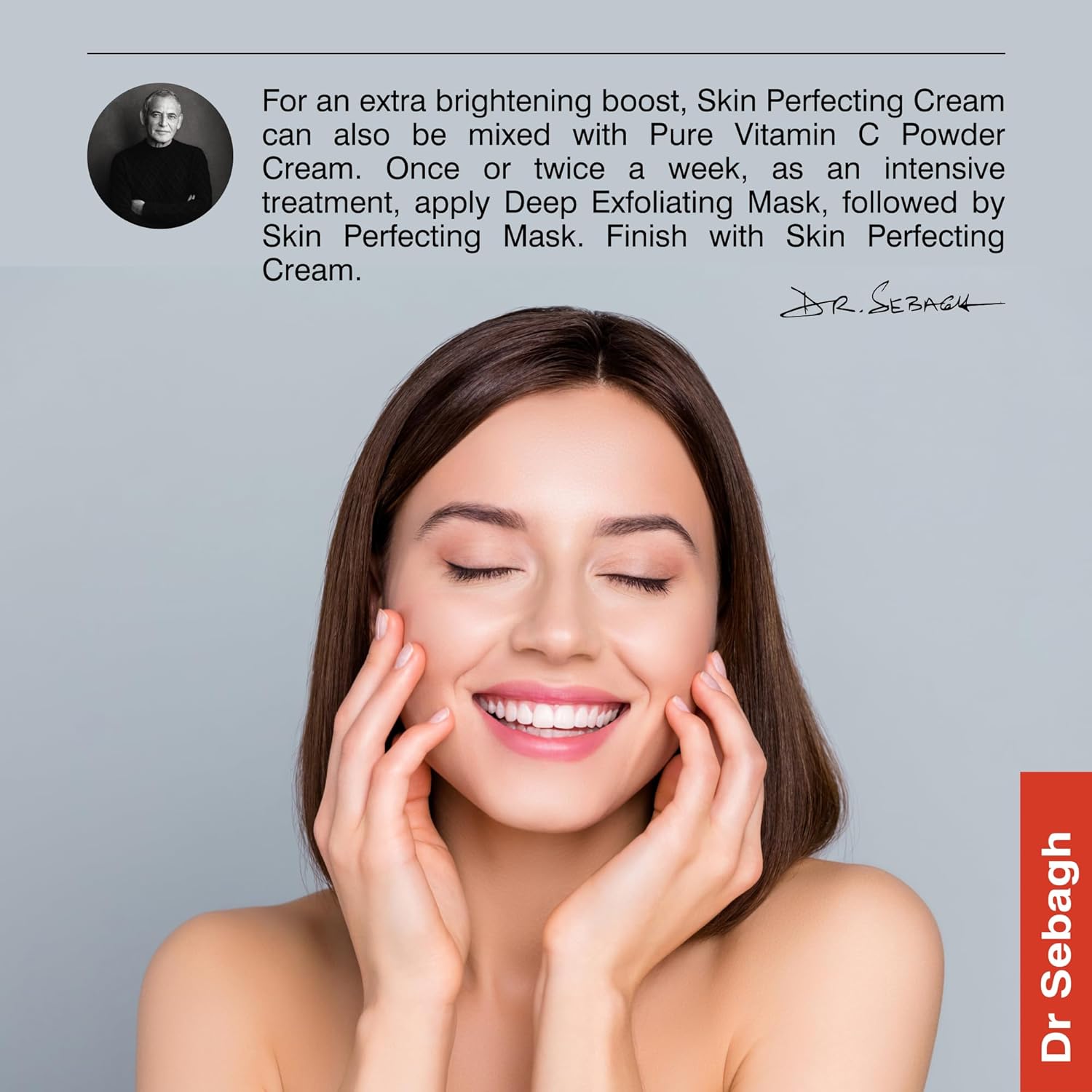 Dr Sebagh - Skin Perfecting Cream [For Oily Skin] - Light Weight Water Cream Moisturizer For Oil Control & Mattyfing - Vitamin B5 & Glycerin Skin Barrier Repair Moisturizer Oil Free - (1.7 Fl Oz) : Beauty & Personal Care