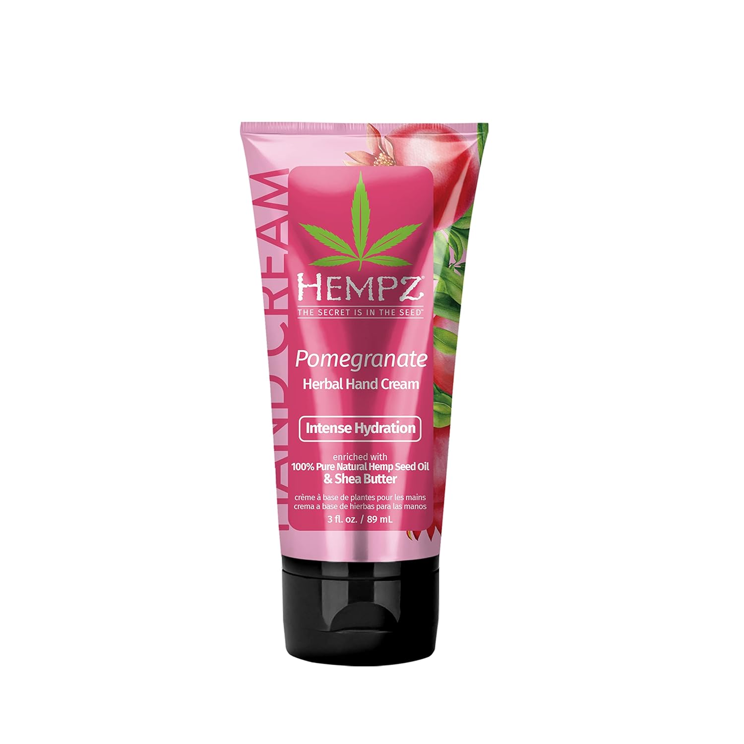 Hempz Daily Moisturizing Pomegranate Hand Cream For Dry, Cracked Hands (3 Oz) – Healing Non-Greasy Crème For Women Or Men With Dry Or Sensitive Skin – Hydrating Shea Butter Moisturizer