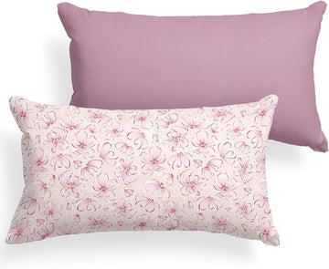 Pobibaby - 2 Pack Premium Toddler Solid Pillowcase - Ultra Soft Jersey Knit - Crib & Kids Pillow, Travel Pillow Case Cover (Blossom)