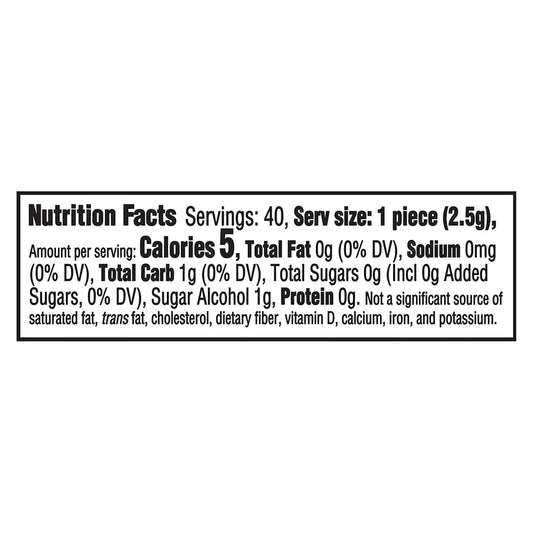 Trident Vibes Sour Patch Kids Blue Raspberry Sugar-Free Chewing Gum, 4 Bottles Of 40 Pieces (160 Total Pieces)