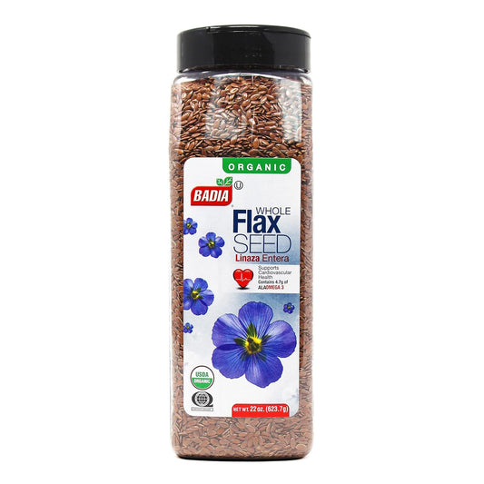 Badia Organic Flax Seed, 22 Ounce (Pack of 4)