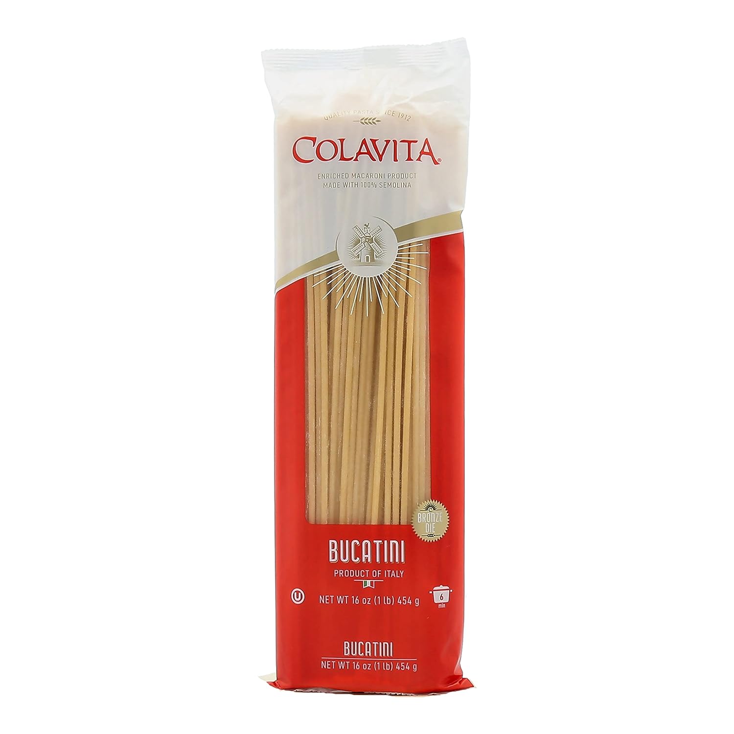 Colavita Pasta - Bucatini, 1 Pound - Pack of 20