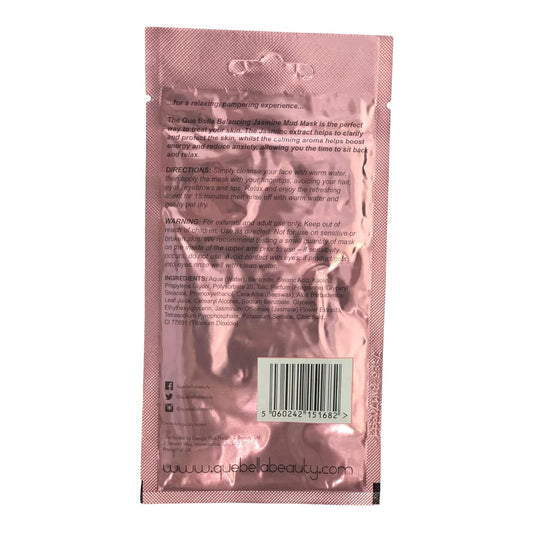 5 Pack Que Bella Professional, Balancing Jasmine Mud Mask Facial Treatment 0.5 Oz