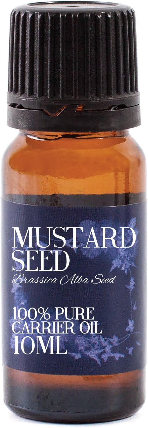 Mystic Moments | Mustard Seed Carrier Oil 10ml - Pure & Natural Oil Perfect For Hair, Face, Nails, Aromatherapy, Massage and Oil Dilution Vegan GMO Free