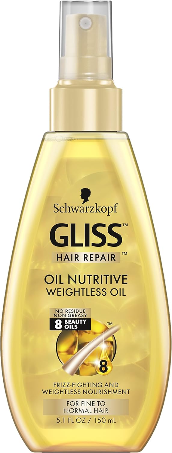 Gliss Hair Repair Nutritive Weightless Treatment Oil, 5.1 Ounce