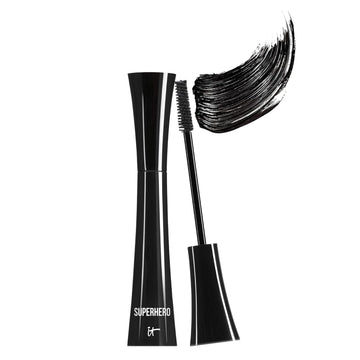 It Cosmetics Superhero Mascara – Volumizing And Lengthening Black Mascara, Buildable Lash Volume With Collagen, Biotin & Peptides, Lifting & Curling Formula, Suitable For Sensitive Eyes