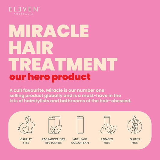 Eleven Australia Miracle Hair Treatment Protect & Repair Hair Before Styling - 4.2 Fl Oz