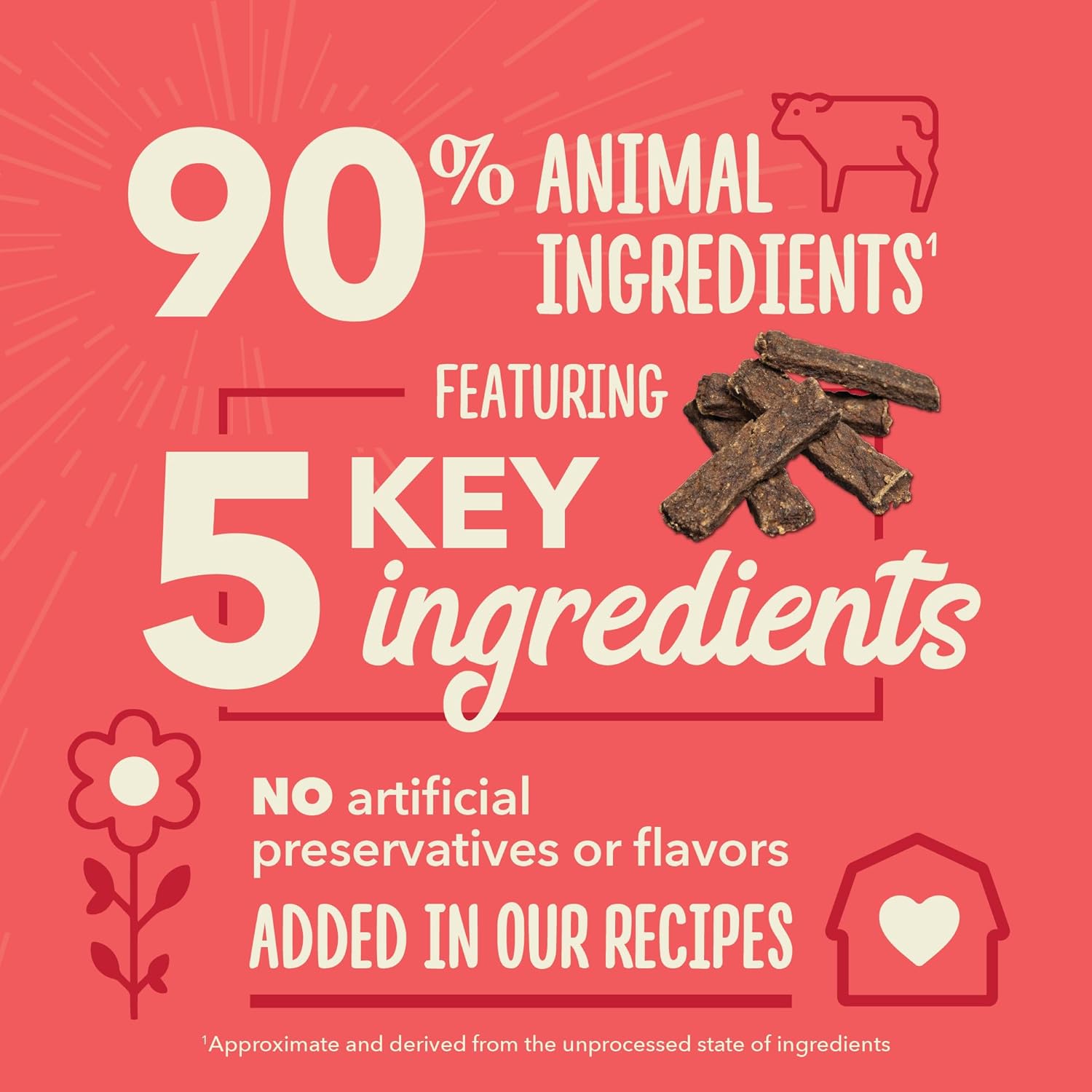 ACANA Chewy Strips Hip & Joint Support Beef Recipe, Dog Treat 4oz