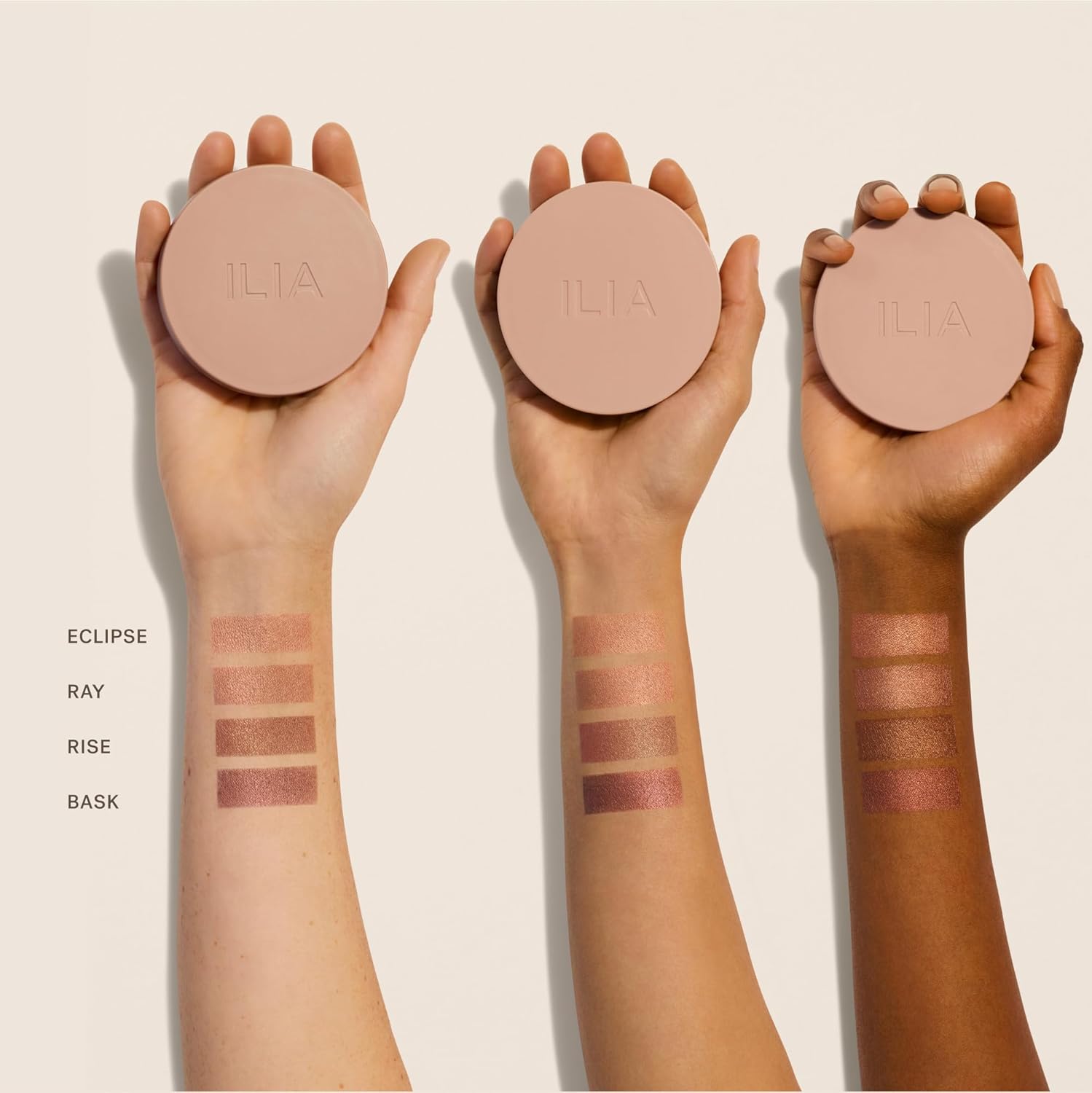 Ilia - Sunshift Cream Bronzer | Non-Comedogenic, Long-Lasting, Vegan, Cruelty-Free | Weightless Bronzer (Rise - Copper Bronze, 0.27 Oz | 7.8 G) : Beauty & Personal Care