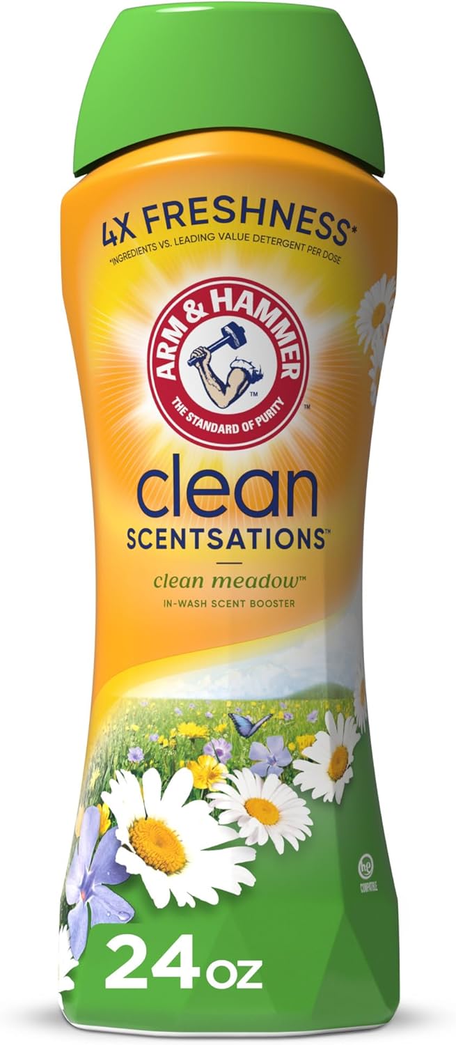 Arm & Hammer Clean Meadow Scent Booster, 24 Oz (Pack Of 1), Pink