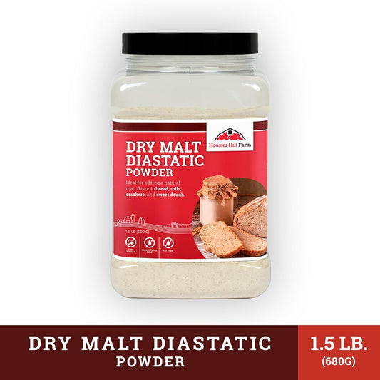 Hoosier Hill Farm Dry Malt (Diastatic) Baking Powder,1.5LB (Pack of 1)