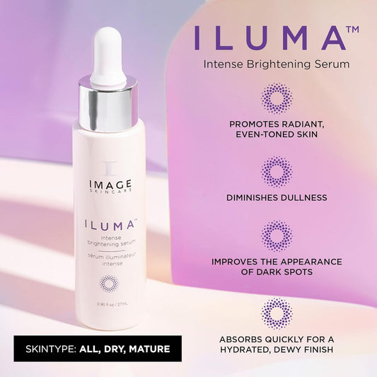 Image Skincare, Iluma Intense Brightening Serum, Helps Reduce Appearance Of Dark Spots & Facial Pigmentation For Even Skin Tone, 0.9 Fl Oz