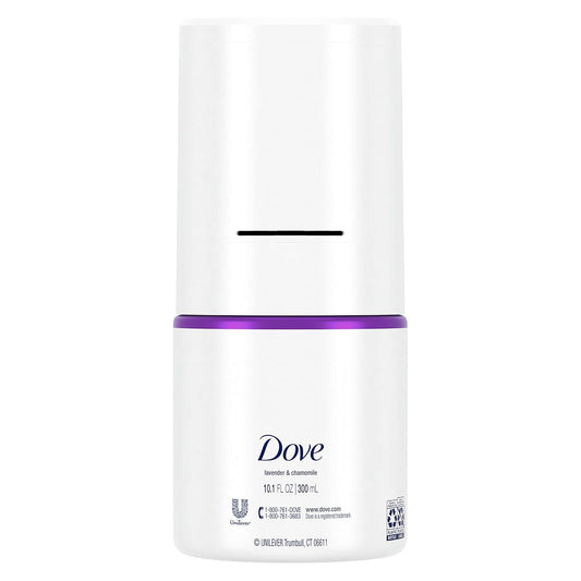 Dove Nourishing Foaming Hand Wash Lavender & Chamomile Touchless Battery Operated Dispenser Kit Moisturizing Foaming Hand Wash Refill 10.1 Oz