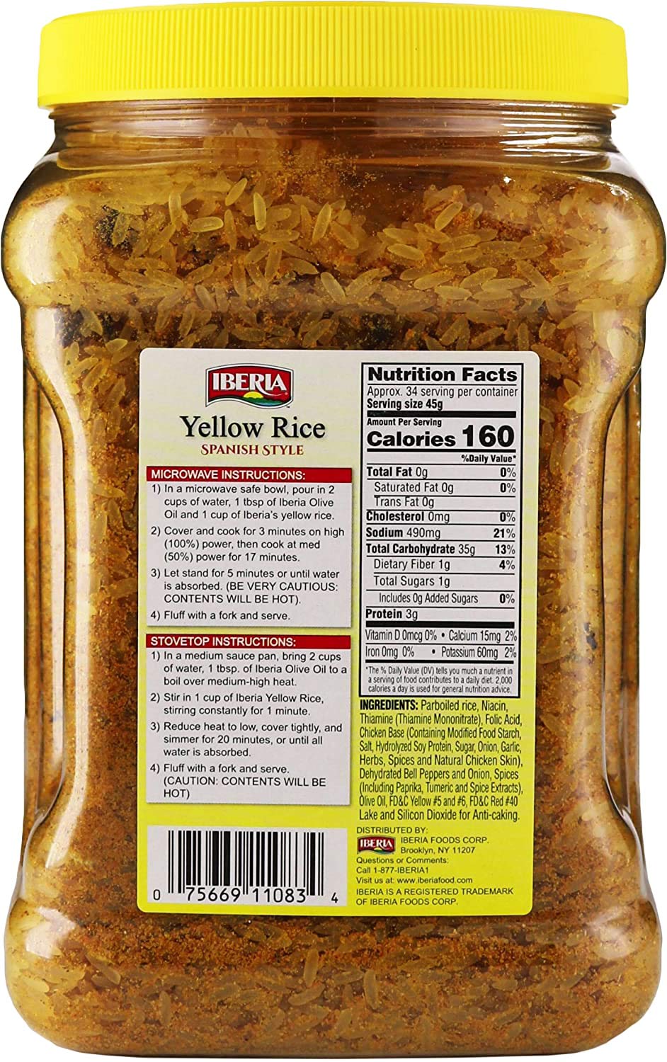 Iberia Spanish Style Yellow Rice, 3.4 Lbs