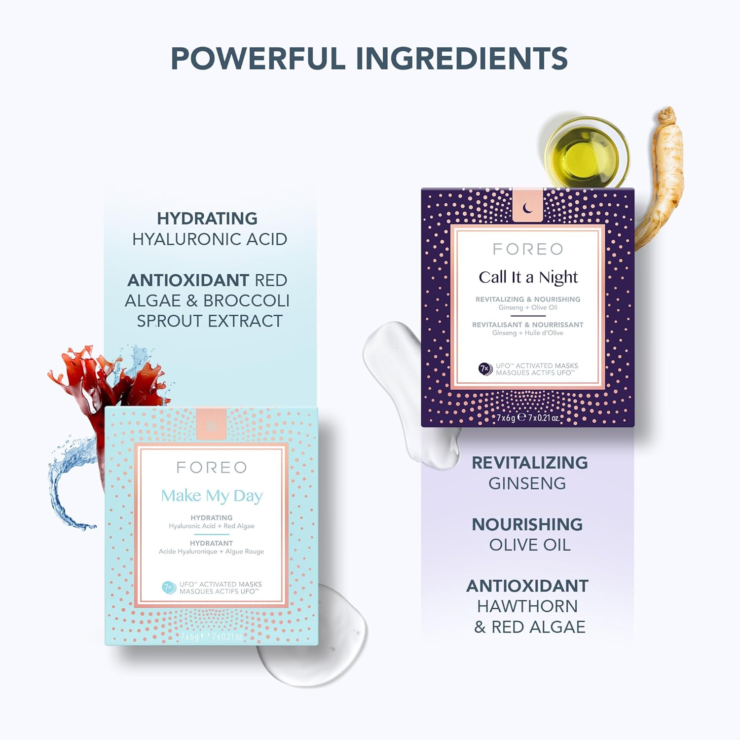 FOREO LED to Lovely UFO 3 LED Set - Face Mask Skincare Device + 14 UFO Activated Masks + IRIS C-Concentrated Brightening Eye Cream,15 ml - Face Moisturiser - Full spectrum LED, NIR & Red Light Therapy : Amazon.co.uk