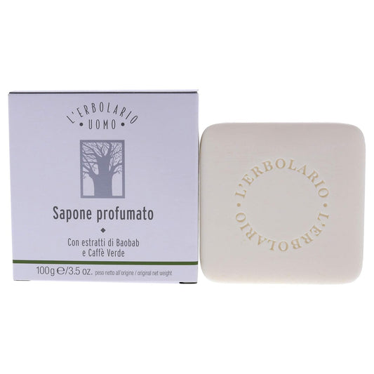 L'Erbolario Baobab And Green Coffee Bar Soap - Enriched With All Natural Ingredients And Aromatic Fragrances - Cleanses And Moisturizes Skin - Long Lasting And Creates A Rich, Creamy Lather - 3.5 Oz : Beauty & Personal Care