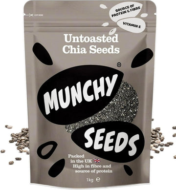 Chia Seeds 150G Shaker – Rich In Omega-3, Protein & Fiber – Supports Energy & Digestion – Vegan & Gluten-Free – Perfect For Smoothies, Yogurt, Oatmeal & Baking – Munchy Seeds, Need Seeds