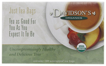 Davidson'S Organics, Lemon Ginger, 100-Count Unwrapped Tea Bags