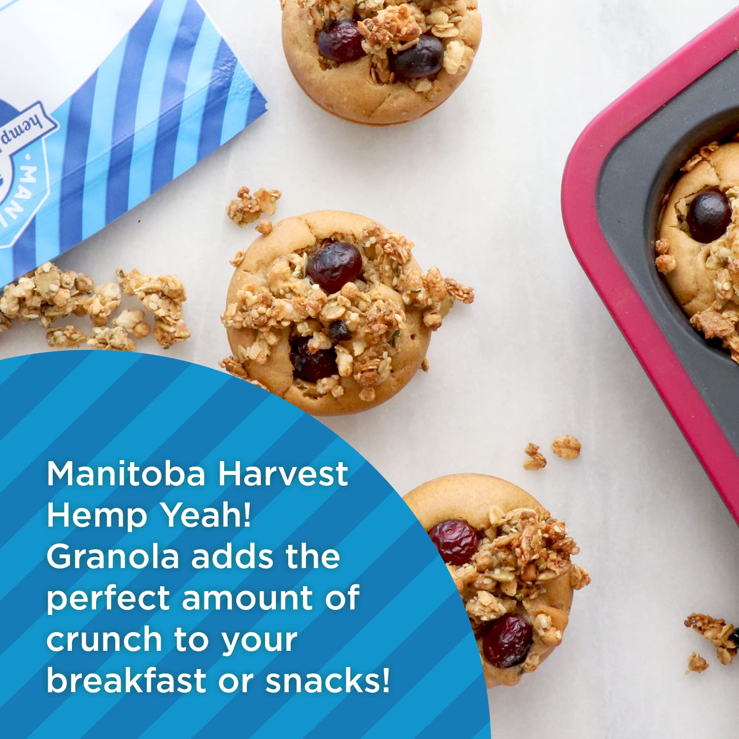 Manitoba Harvest Hemp Yeah! Granola, Blueberry, 10Oz, With 10 G Of Protein, 3.6 G Omegas, 3 G Of Fiber And Less Than 10 G Sugar Per Serving, Organic, Non-Gmo, Packaging May Vary