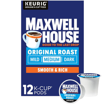 Maxwell House Original Roast Medium Roast Keurig K-Cup Coffee Pods (12 Ct Box)