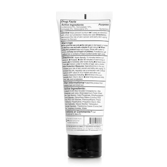 Marlowe. No. 128 Men'S Facial Lotion With Sunscreen Spf 50, 3.4 Oz, Oil-Free, Lightweight Daily Face Moisturizer For Men, Includes Natural Extracts To Hydrate, Nourish & Soothe