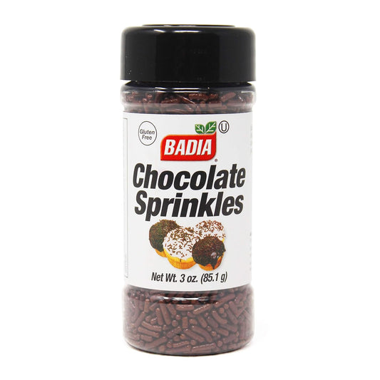Badia Chocolate Sprinkles, 3 Oz (Pack Of 8)