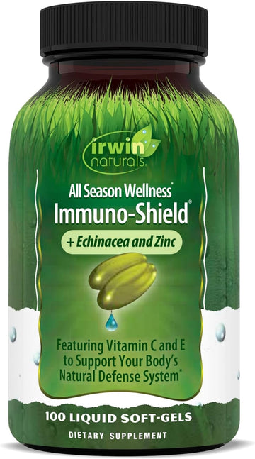 Irwin Naturals Immuno-Shield All Season Wellness for Body's Natural Defense System - 100 Liquid Softgels