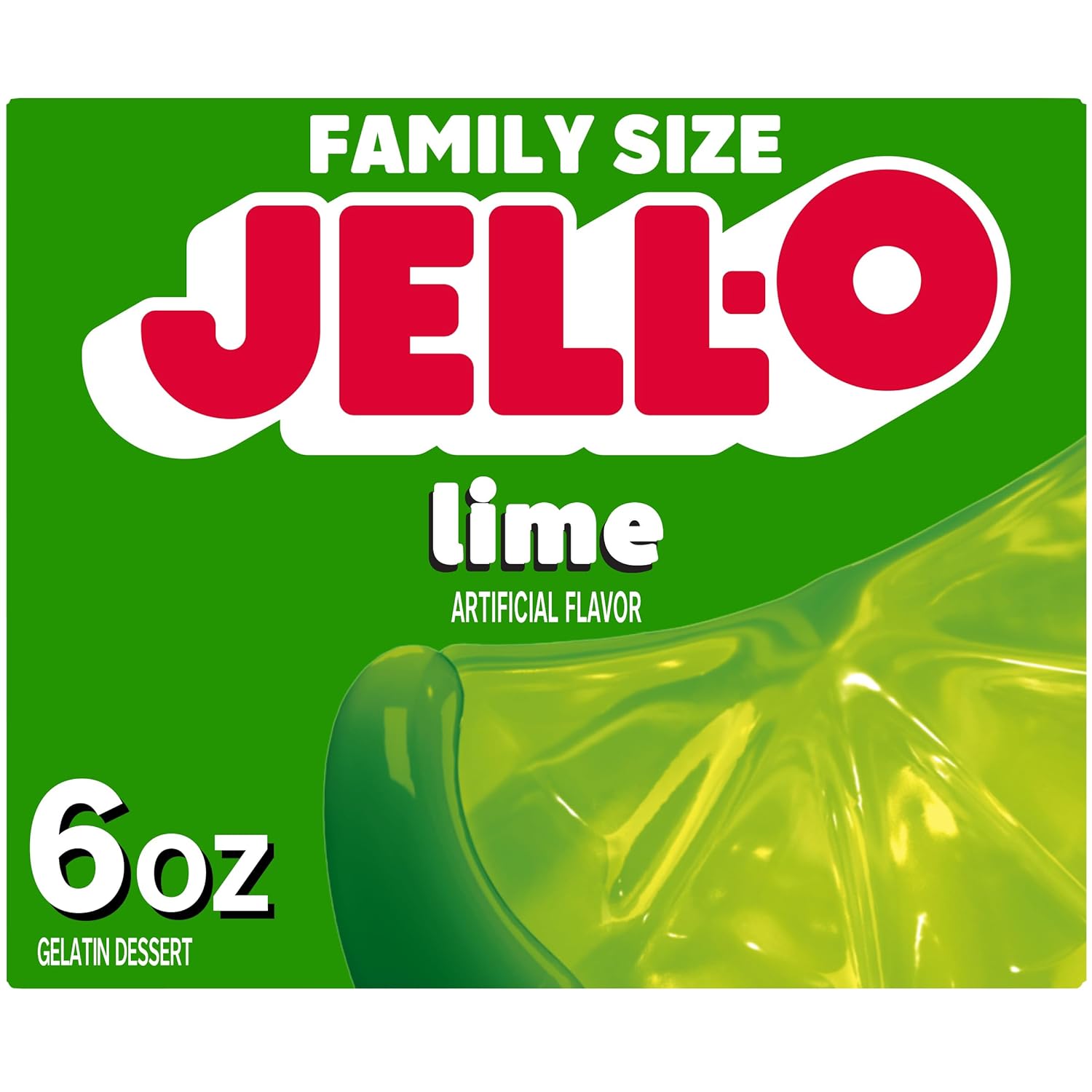 Jell-O Lime Gelatin Dessert Mix (6 Oz Box)