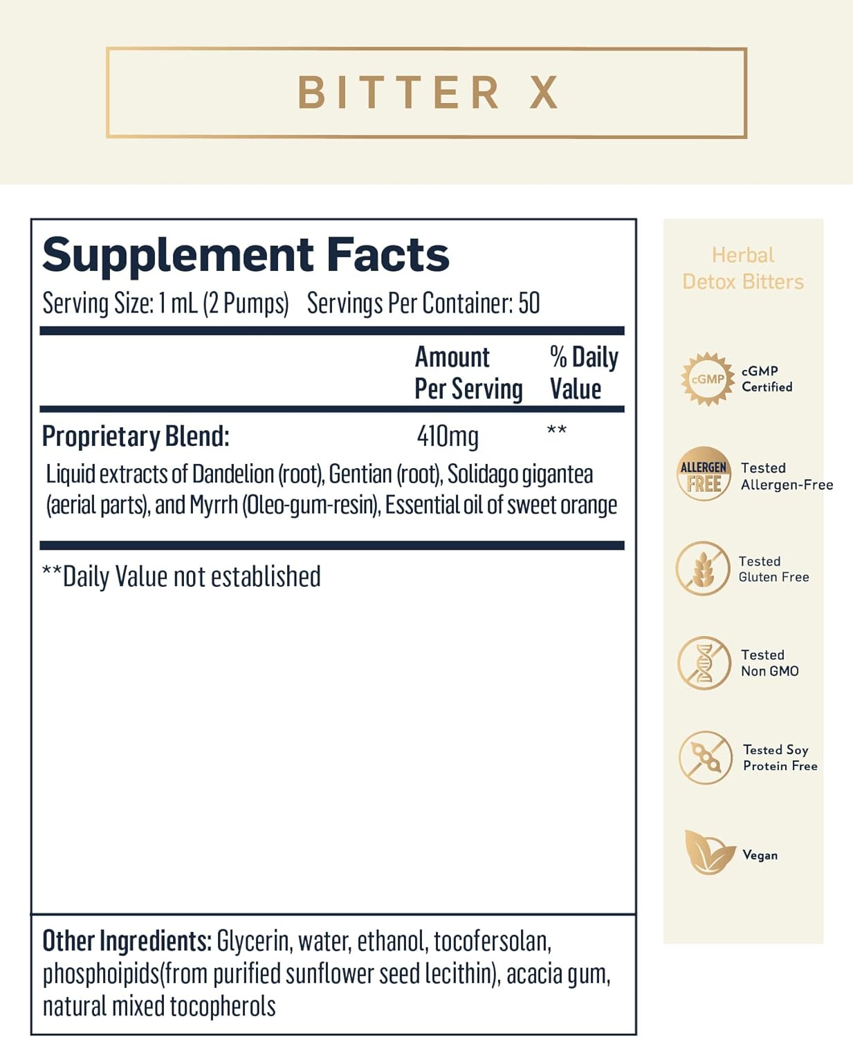 Quicksilver Scientific Natural Detox Set with BitterX Liquid Bitters (1.7 fl oz) + Ultra Binder Detox Powder (120g) - Digestion, Liver + Detox Support (2 Products)