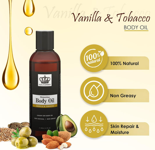 Jax Of London 400Ml Beauty Body Oil, Women’S Inspired Body Oil, Moisturising Massage Oil For Skin, Body Oil For Dry Skin, Suitable For Massage, Firming, Stretch Marks, Aromatherapy, And Relaxation
