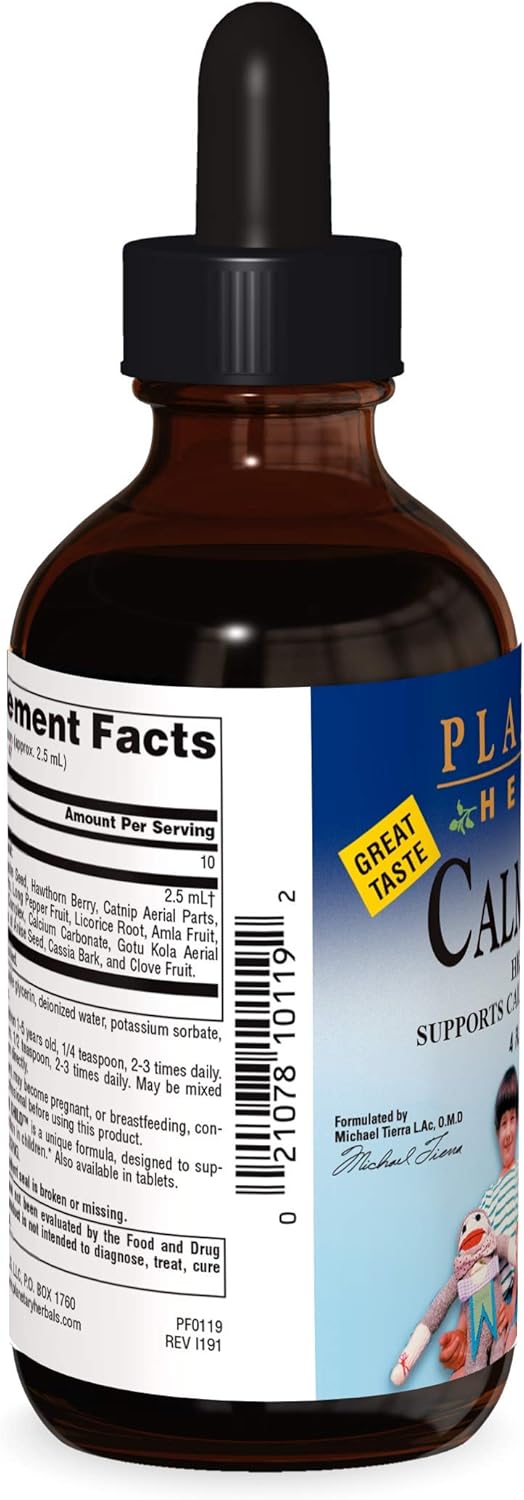 Planetary Herbals Calm Child Herbal Syrup - Includes Soothing Botanicals Chamomile, Lemon Balm, Catnip & More - 4
