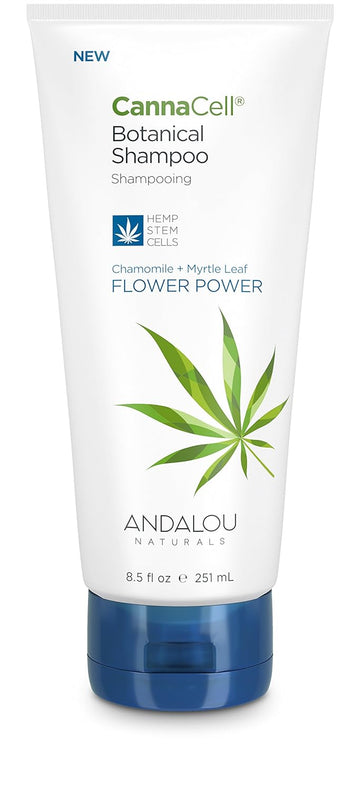 Andalou Naturals CannaCell Botanical Shampoo, Flower Power, 8.5 Ounce