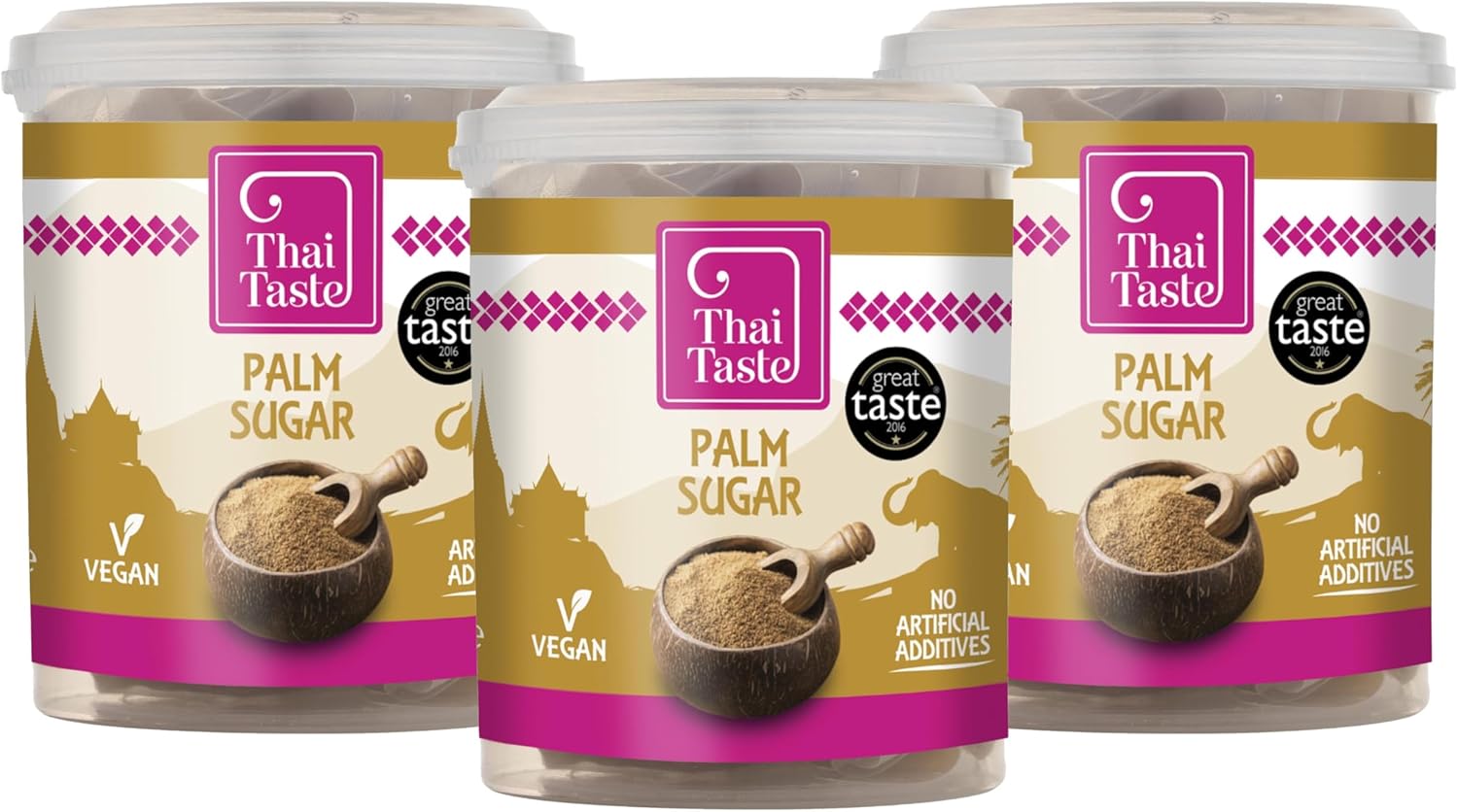 Thai Taste Palm Sugar, 3X200G