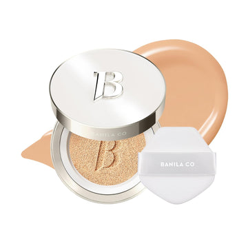 Banila Co Covericious Ultimate Cover Cushion | Up To 100Hr Long-Wear Foundation | 20 Shades For All Skin Tones | Matte & Lightweight Finish | Korean Cushion Foundation (14G / 0.49 Oz), 32C Maple