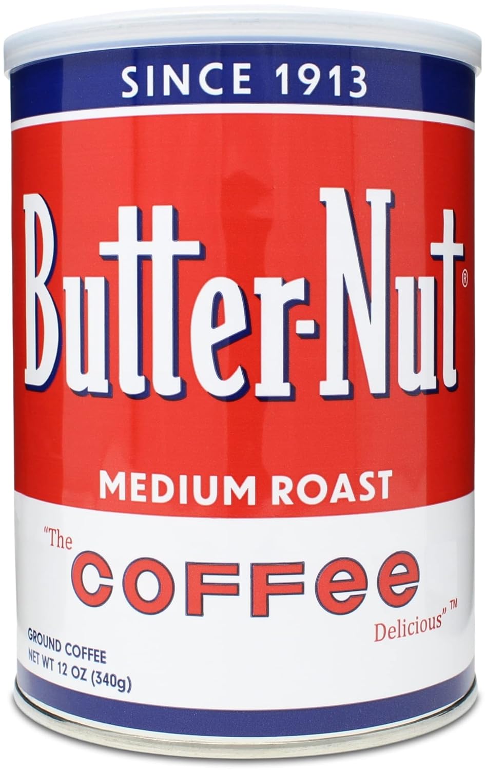 Butter-Nut Original Blend Ground Coffee, Medium Roast, 12 Ounce Steel Can