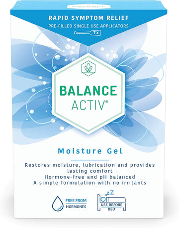 Balance Activ Vaginal Moisturiser | Menopause Moisture Gel | Long-Lasting, Fast Relief from Vaginal Dryness and Discomfort | Vaginal Dryness Treatment for Women | 7 Easy to Use Gel Applicators