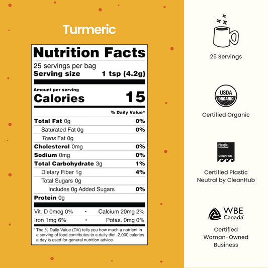 Blume Golden Milk With Turmeric And Ginger - Superfoods Golden Milk Latte Powder - Immune Boosting And Joint Support - Caffeine & Gluten Free - Vegan & Keto Friendly Turmeric Latte - 25 Serving