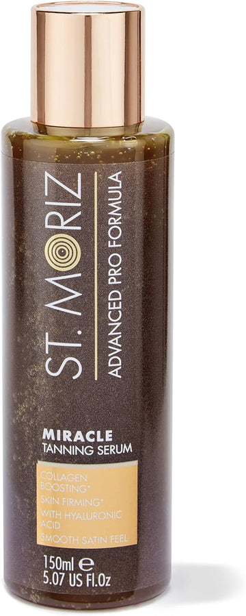 St Moriz Advanced Miracle Gradual Tanning Serum In Light | Anti Ageing Fake Tan Serum With Hyaluronic Acid For Extra Hydration | Skin Firming & Collagen Boosting | Gradual Tan Moisturiser | 150Ml
