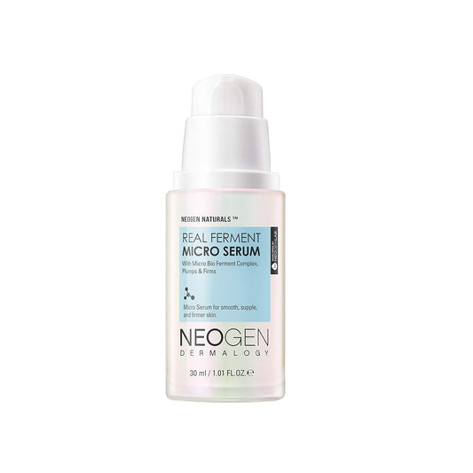 Neogen Dermalogy Real Ferment Micro Serum 1.01 Fl Oz (30 Ml) - Facial Serum With Naturally Fermented Ingredients (Rice) & Hyaluronic Acid For Hydrated, Brightened And Healthy Skin - Korean Skin Care