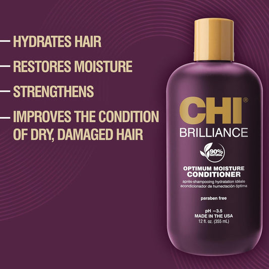 Chi Deep Brilliance Optimum Moisture Conditioner, 355 Ml