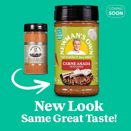 Newman'S Own Carne Asada Seasoning; Perfect Spices For Cooking Steak; No Msg, Gluten Free; Kosher; 7.94 Oz. Bottle