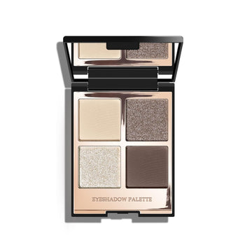 Kyda 4 Colors Apricot Eyeshadow Palette, Nude Apricot Brown Eyes Shadow, Shimmer Golden Champagne Eyes Glitters, Warm-Toned Eyeshadow With Ultra-Fine Silky Finish, High Pigment Eyes Makeup