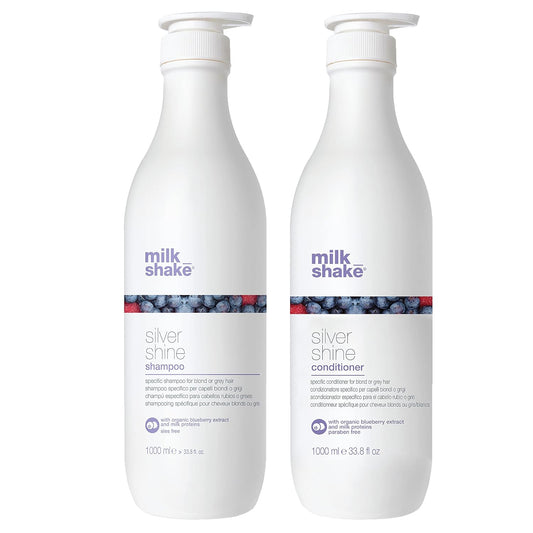 Milk_Shake Silver Shine Shampoo 1000mL and Conditioner 1000mL Bundle : Beauty & Personal Care