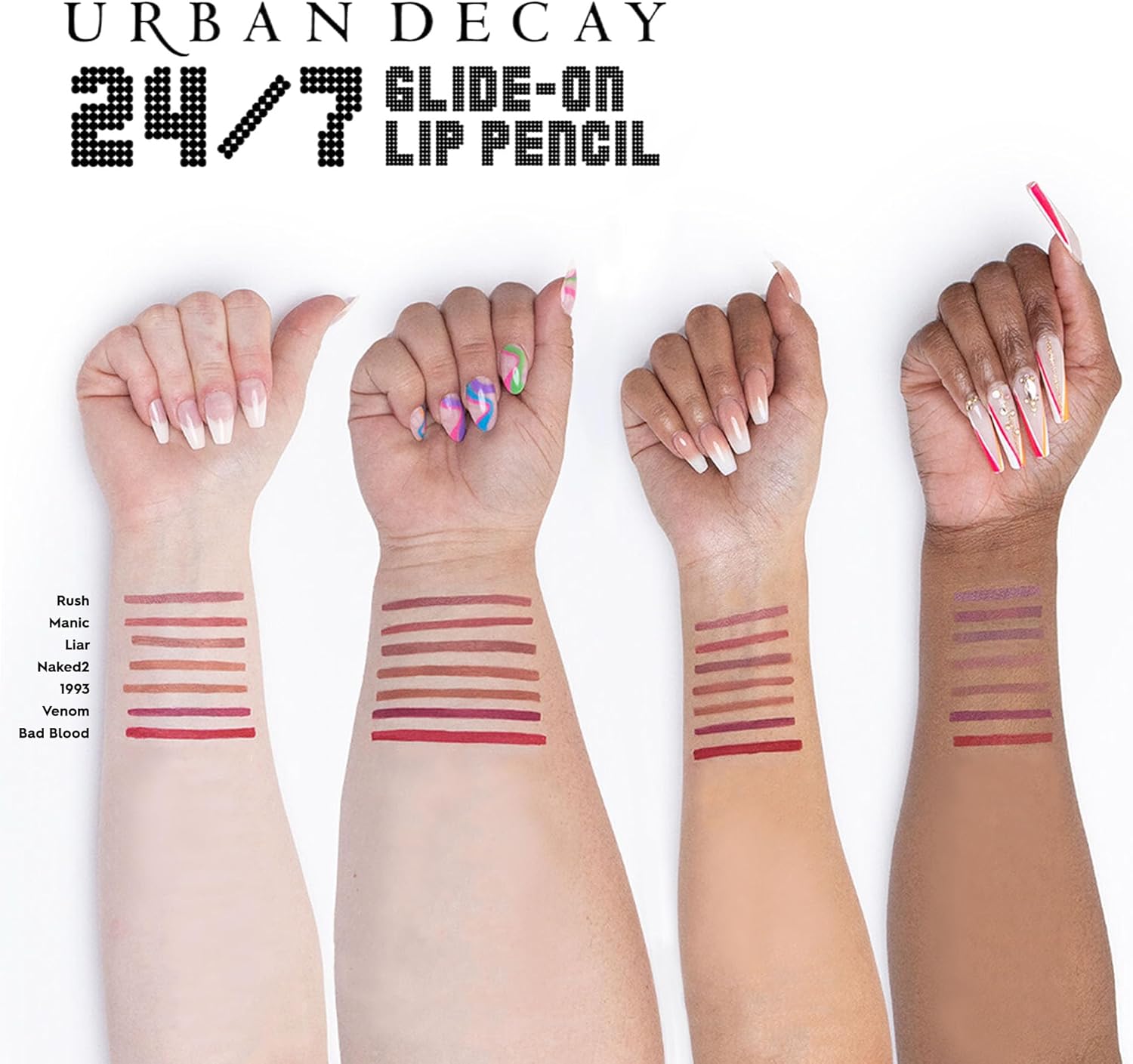 Urban Decay 24/7 Glide-On Lip Pencil, Waterproof and Long-Lasting Lip Liner, Shade: Manic, 1.2g : Amazon.co.uk: Beauty