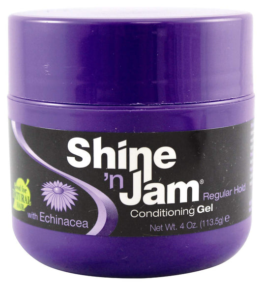 Shine N Jam Conditioning Gel Regular Hold 4 Ounce (3 Pack) : Beauty & Personal Care