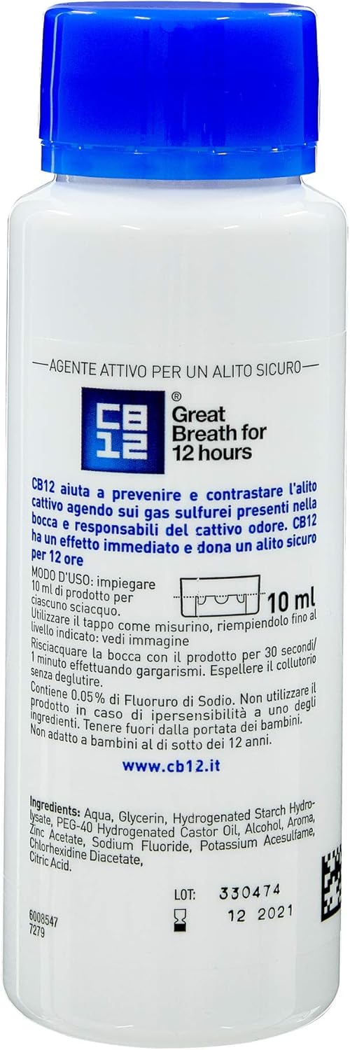 CB12 250Ml Mint / Menthol Mouthwash by CB2
