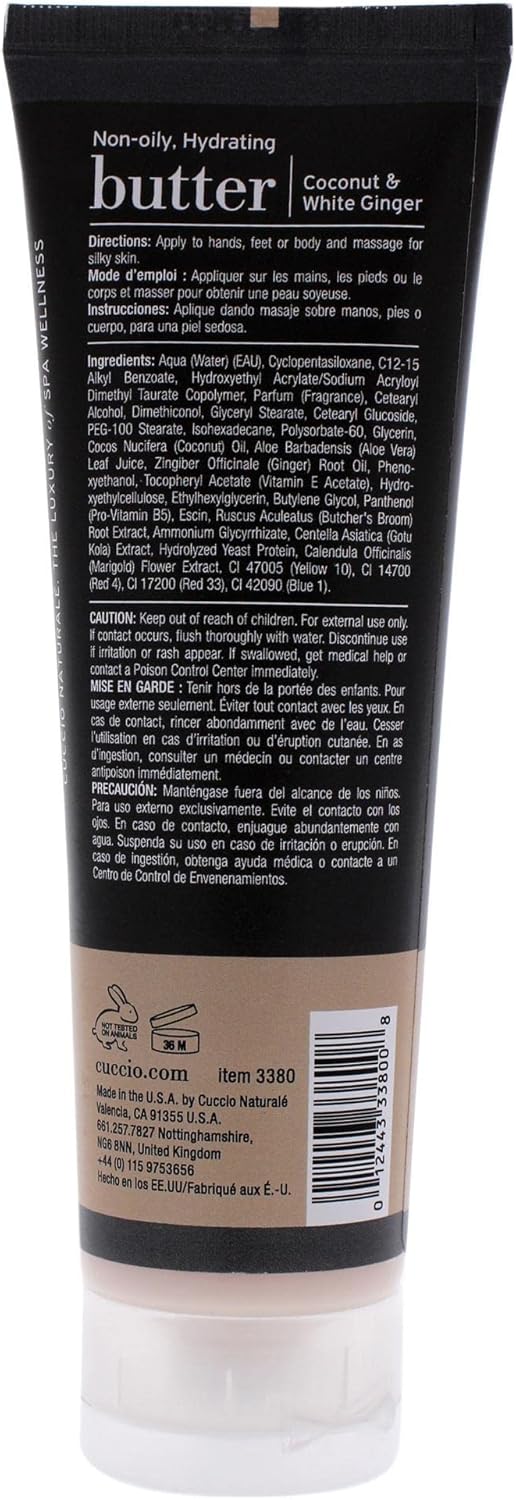 Coconut & White Ginger Butter Blend Tube 4Oz