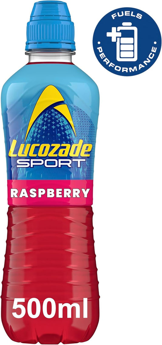 Lucozade Sport Body Fuel - Raspberry 4X500Ml| Isotonic Sports Drink, With Electrolytes And Vitamin B3 | Still | Bursting With Flavour